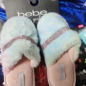 bebe Kids Slippers - Pastel Blue and Pink
